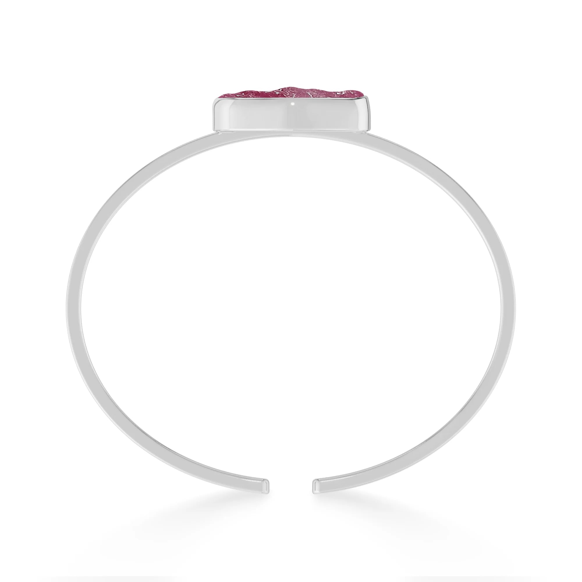 ruby rough bracelet