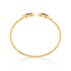 spiny oyster turquoise cab bracelet