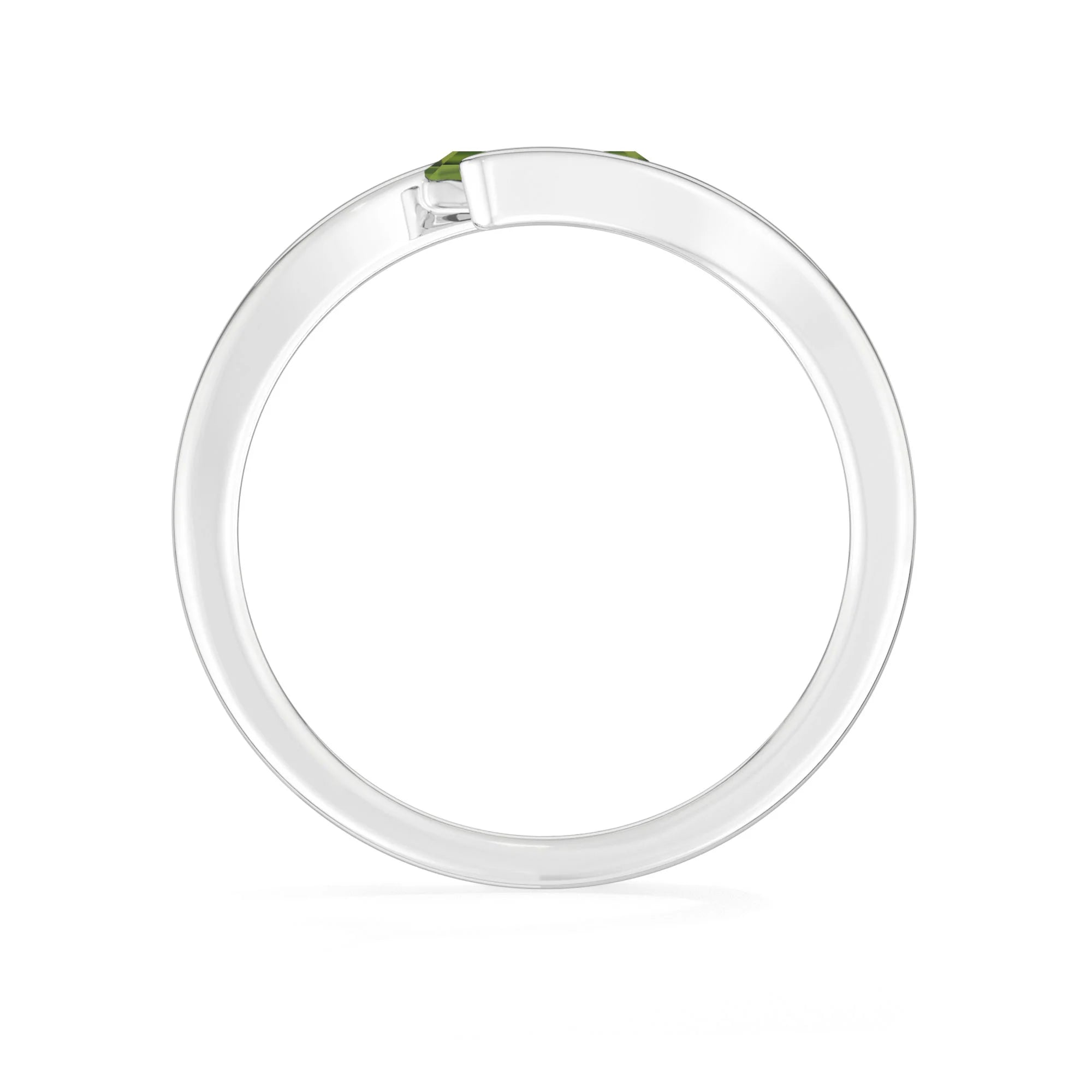 peridot bezel-set ring