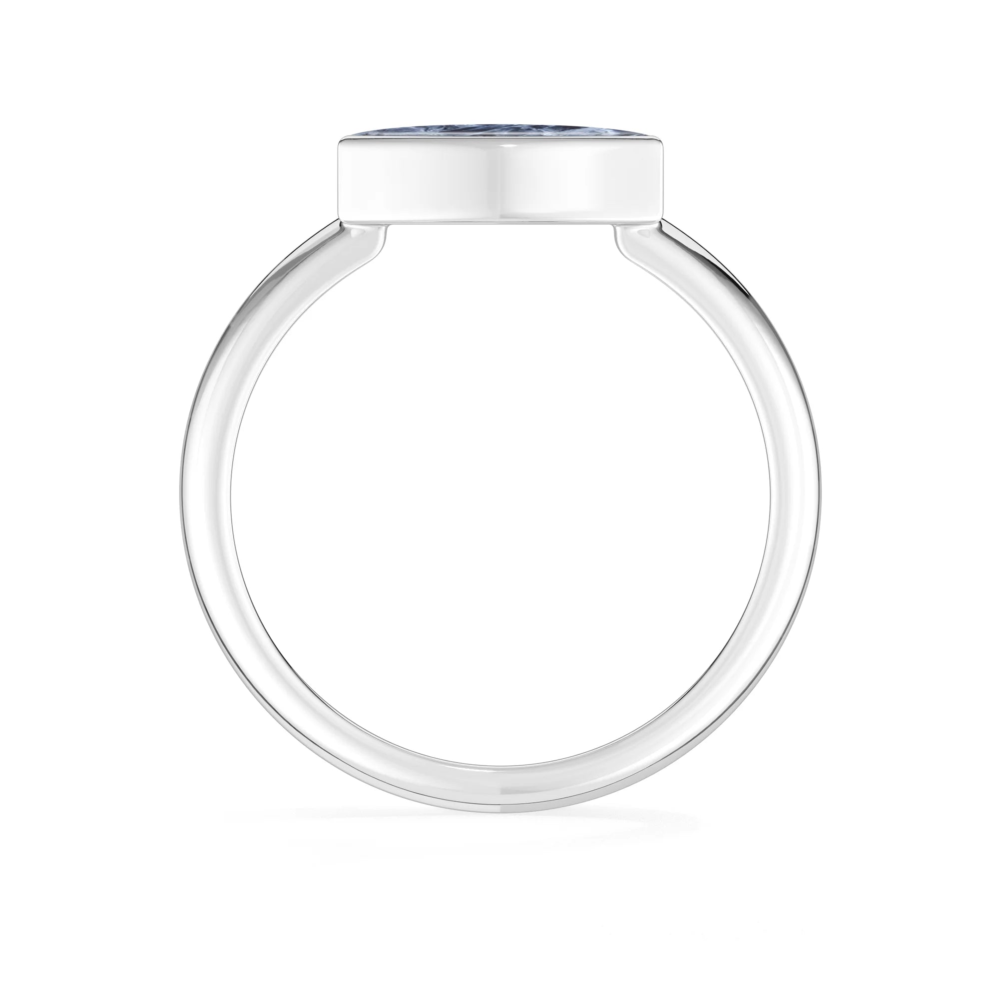 pietersite bezel-set ring