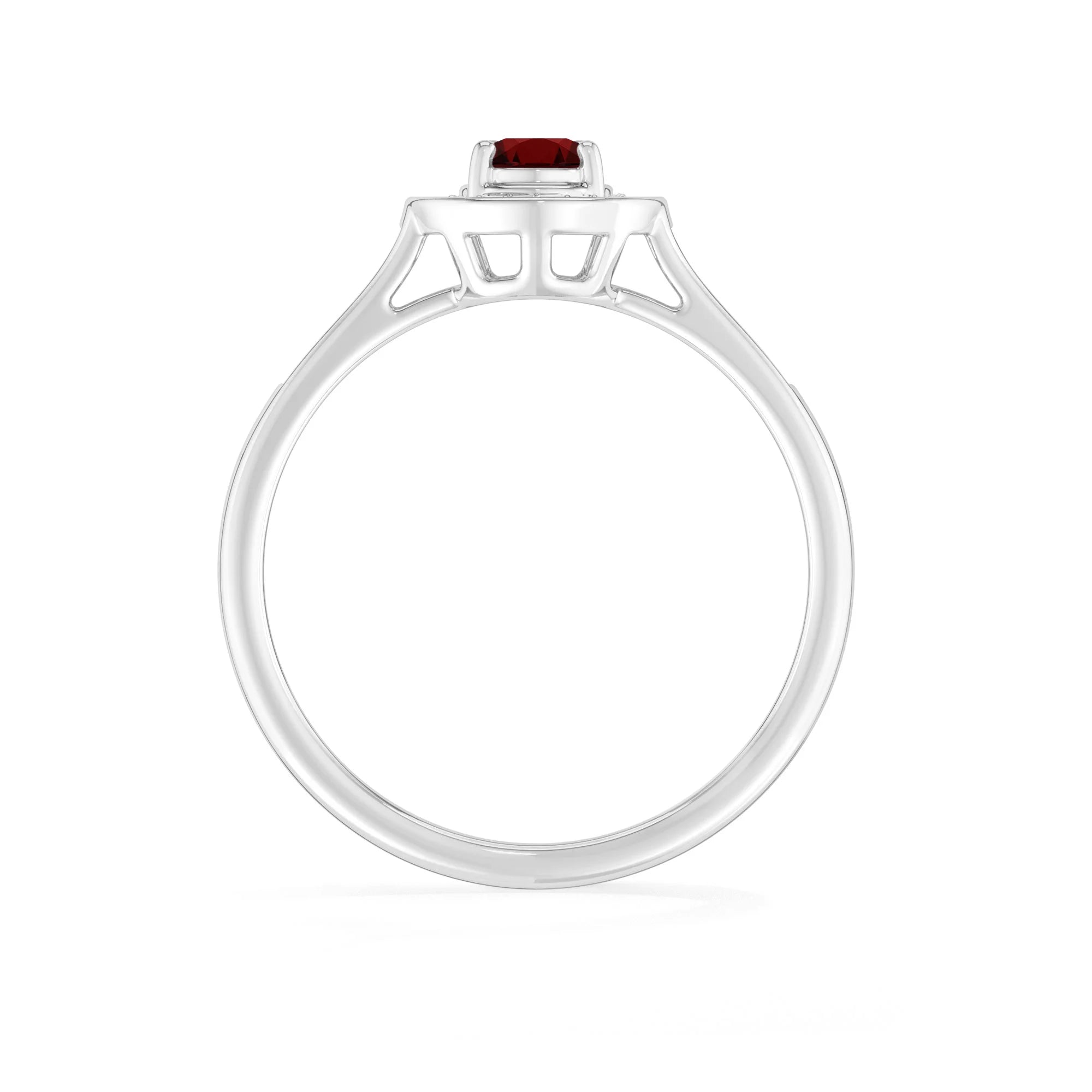 garnet prong-set ring