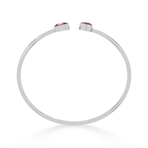 garnet cut bracelet