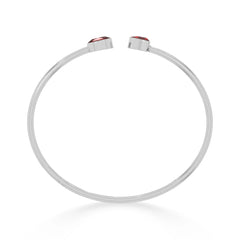garnet cut bracelet