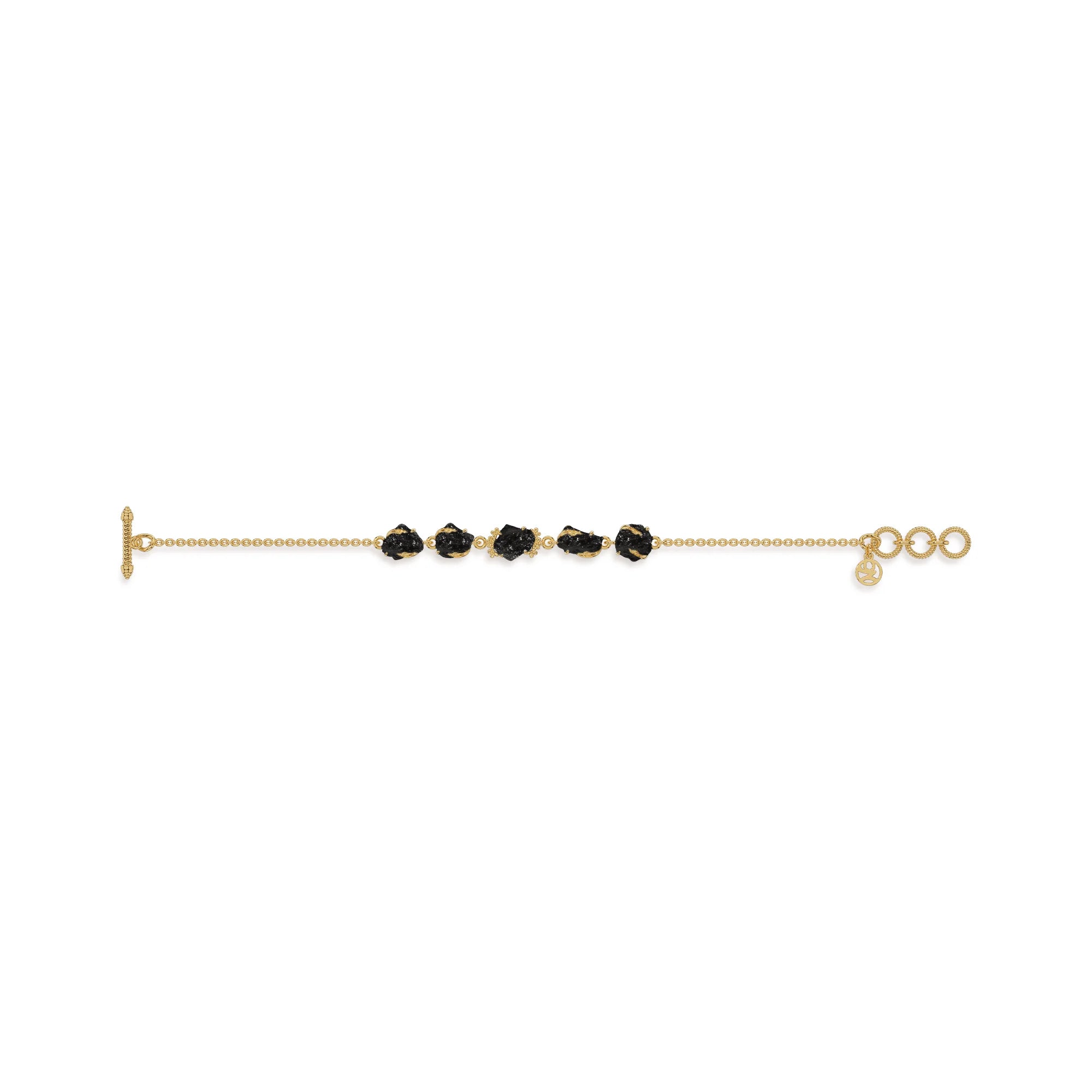 black-tourmaline rough bracelet