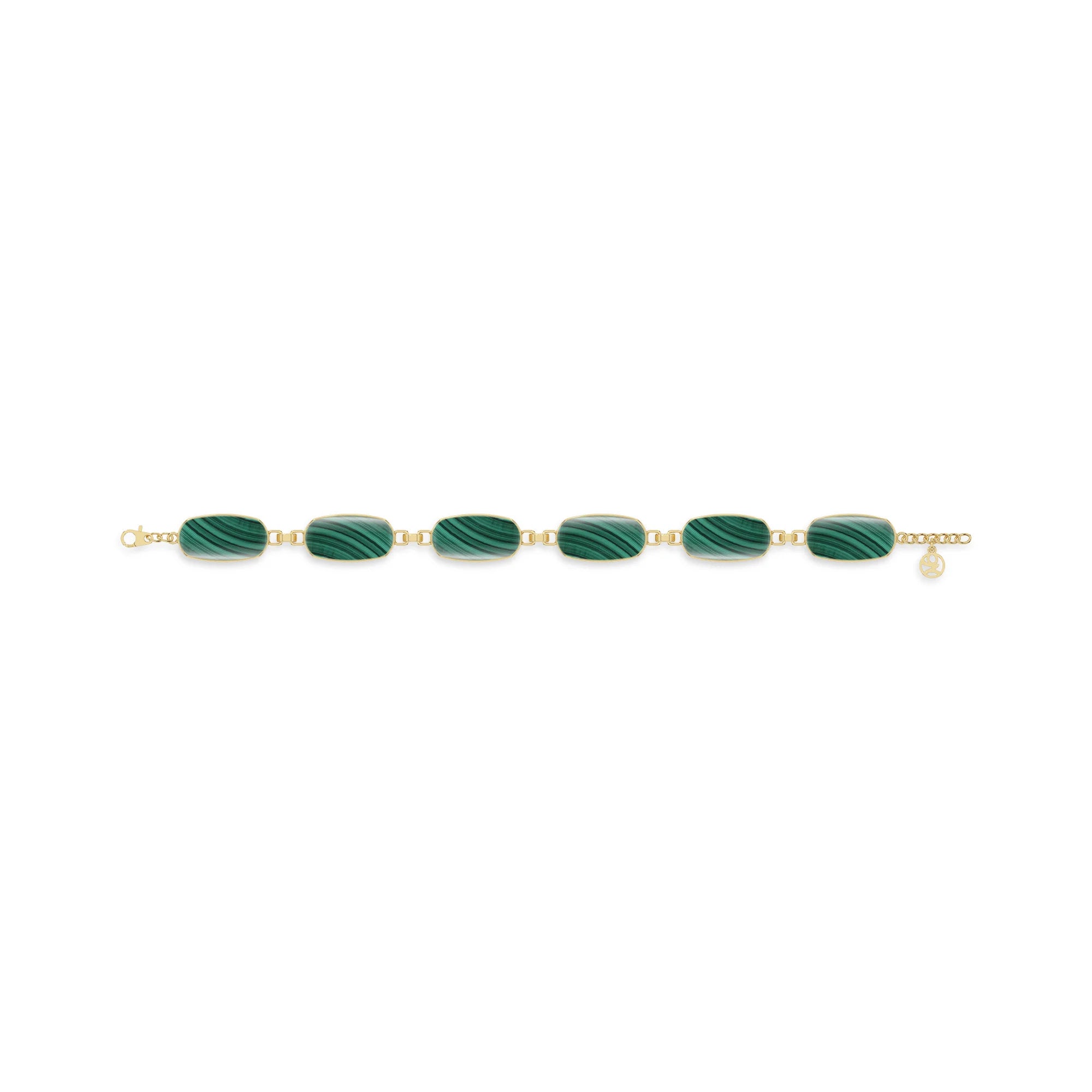 malachite chain bracelet