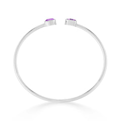 amethyst cut bracelet