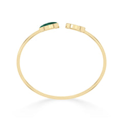 malachite cab bracelet