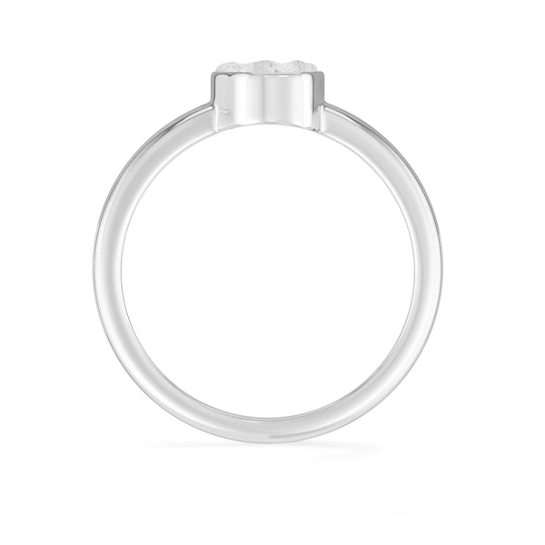 herkimer bezel-set ring