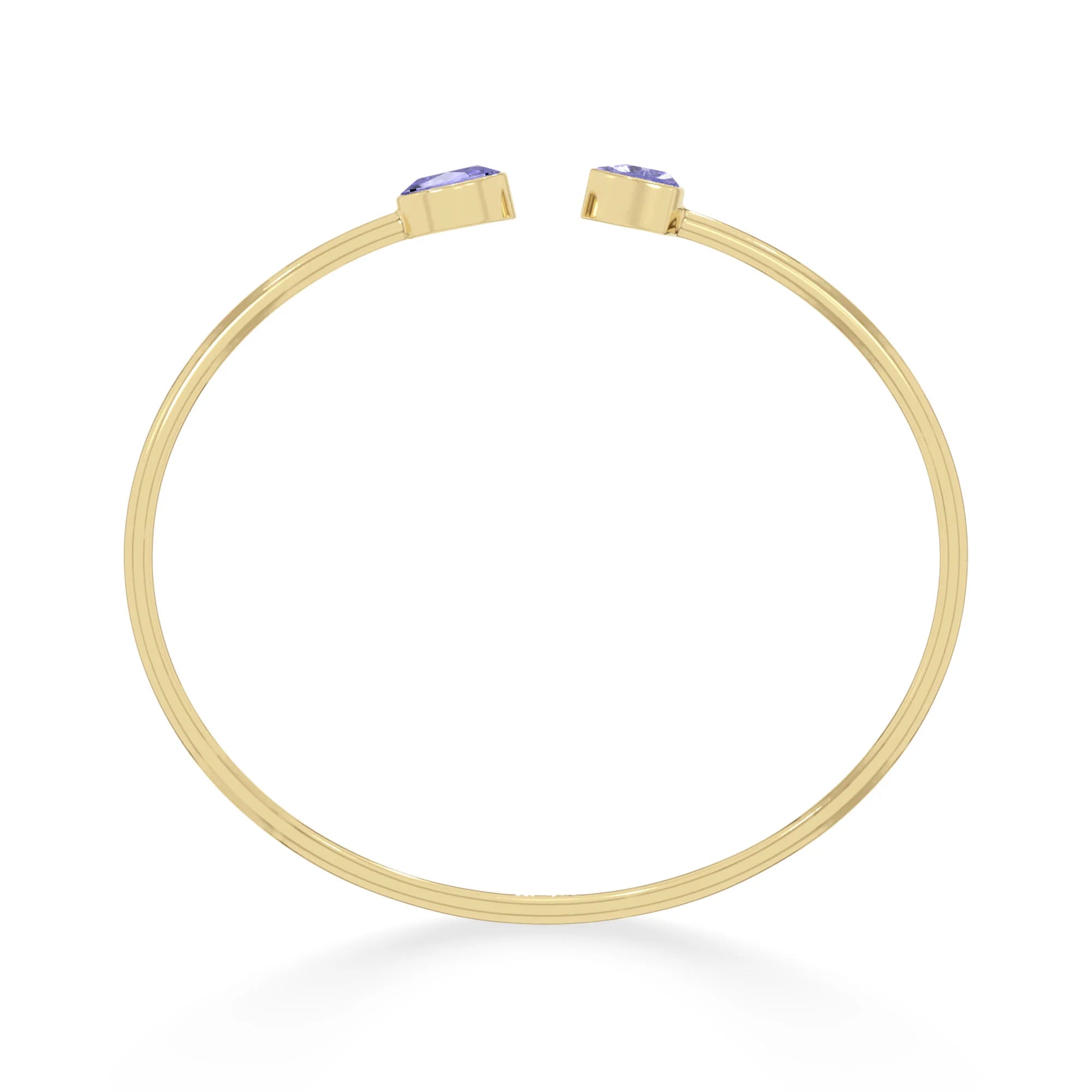 tanzanite cut bracelet