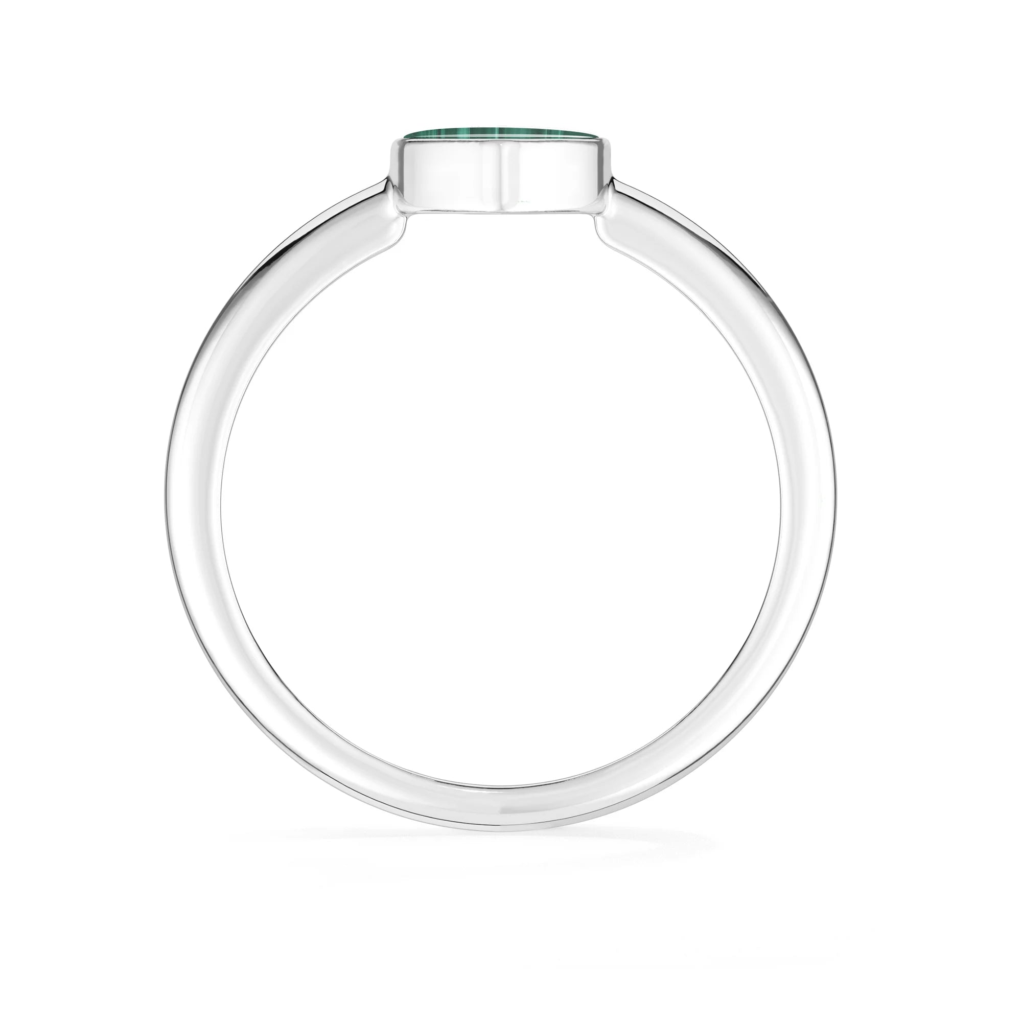 malachite bezel-set ring