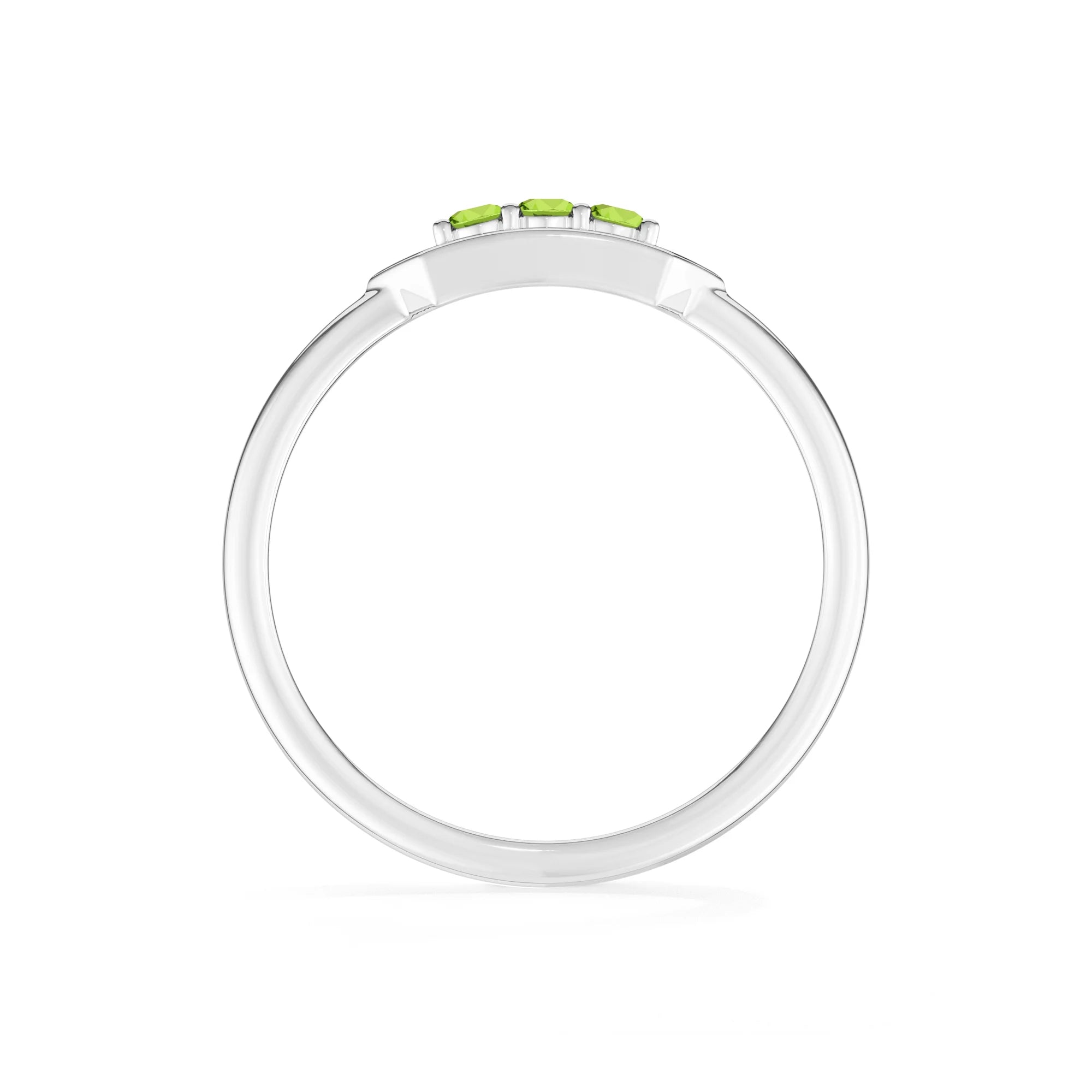 peridot prong-set ring