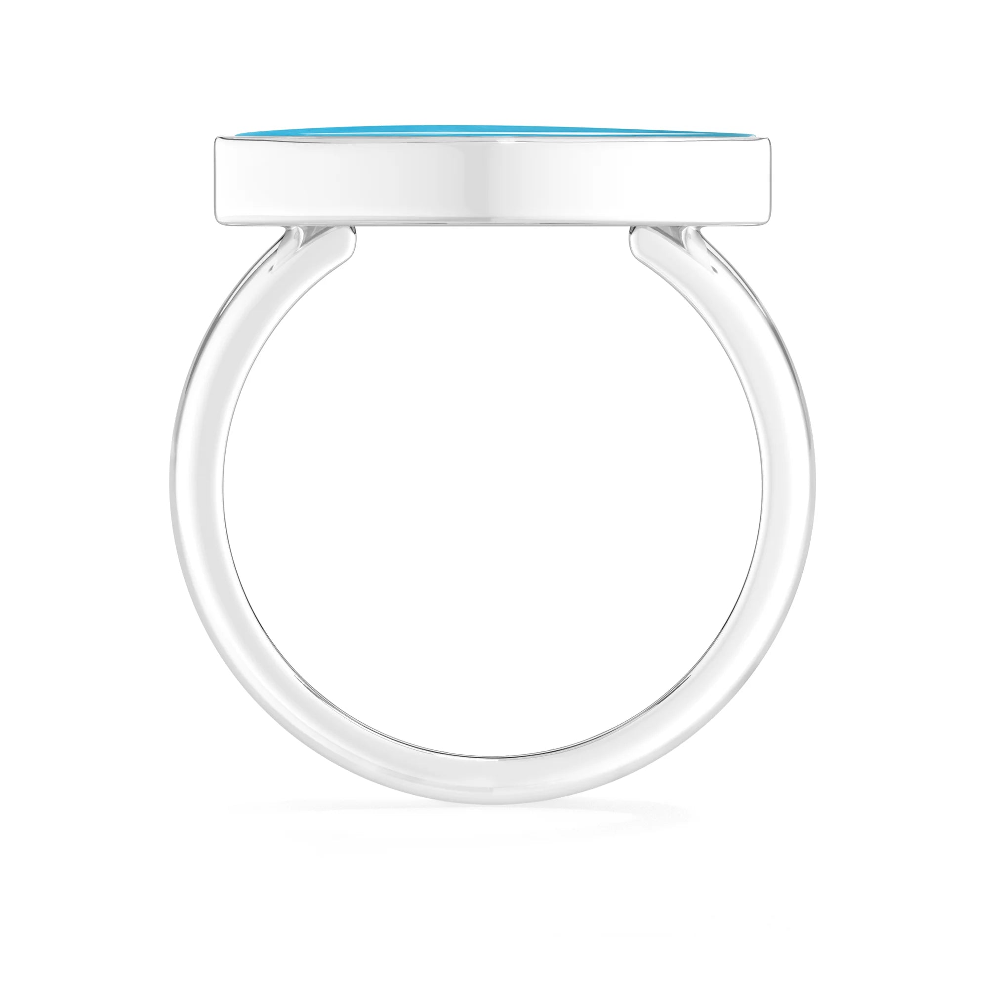 turquoise bezel-set ring