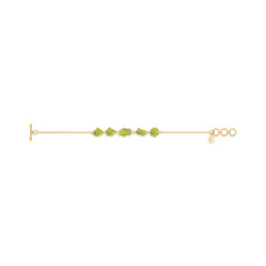 peridot rough bracelet