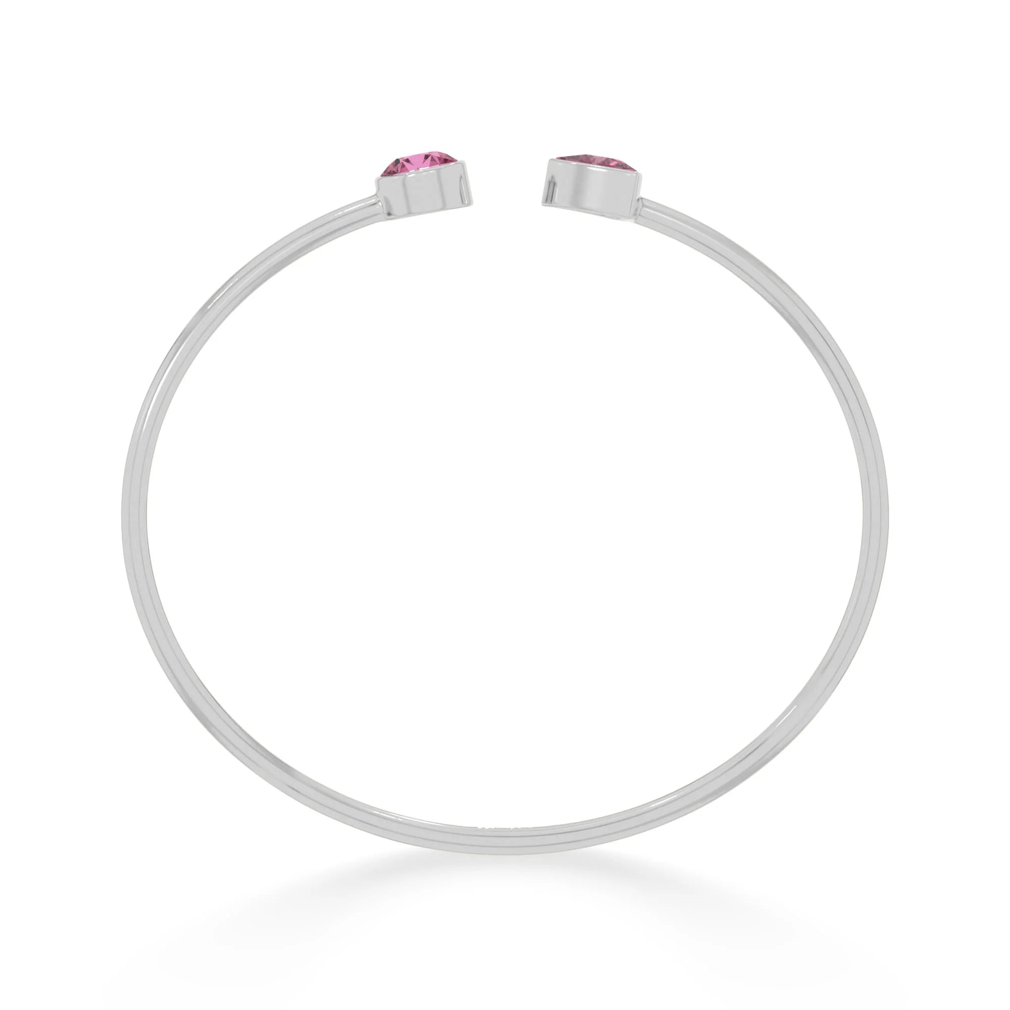 pink tourmaline cut bracelet