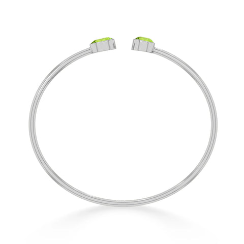 peridot cut bracelet