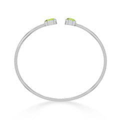 peridot cut bracelet