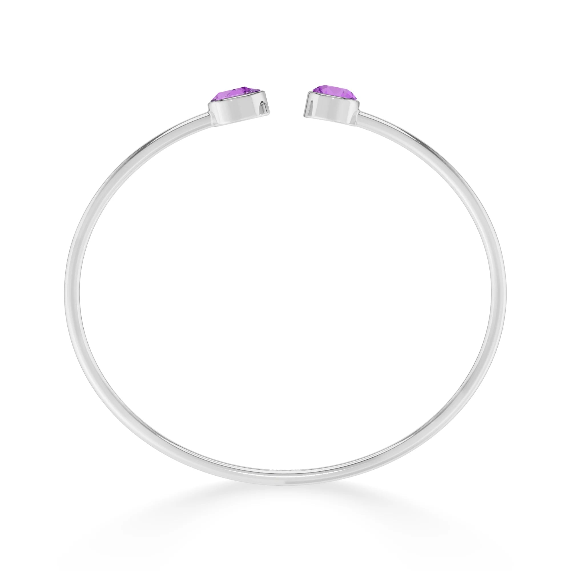 amethyst cut bracelet