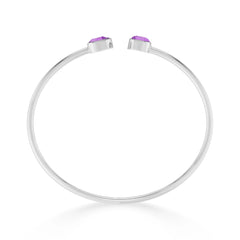 amethyst cut bracelet