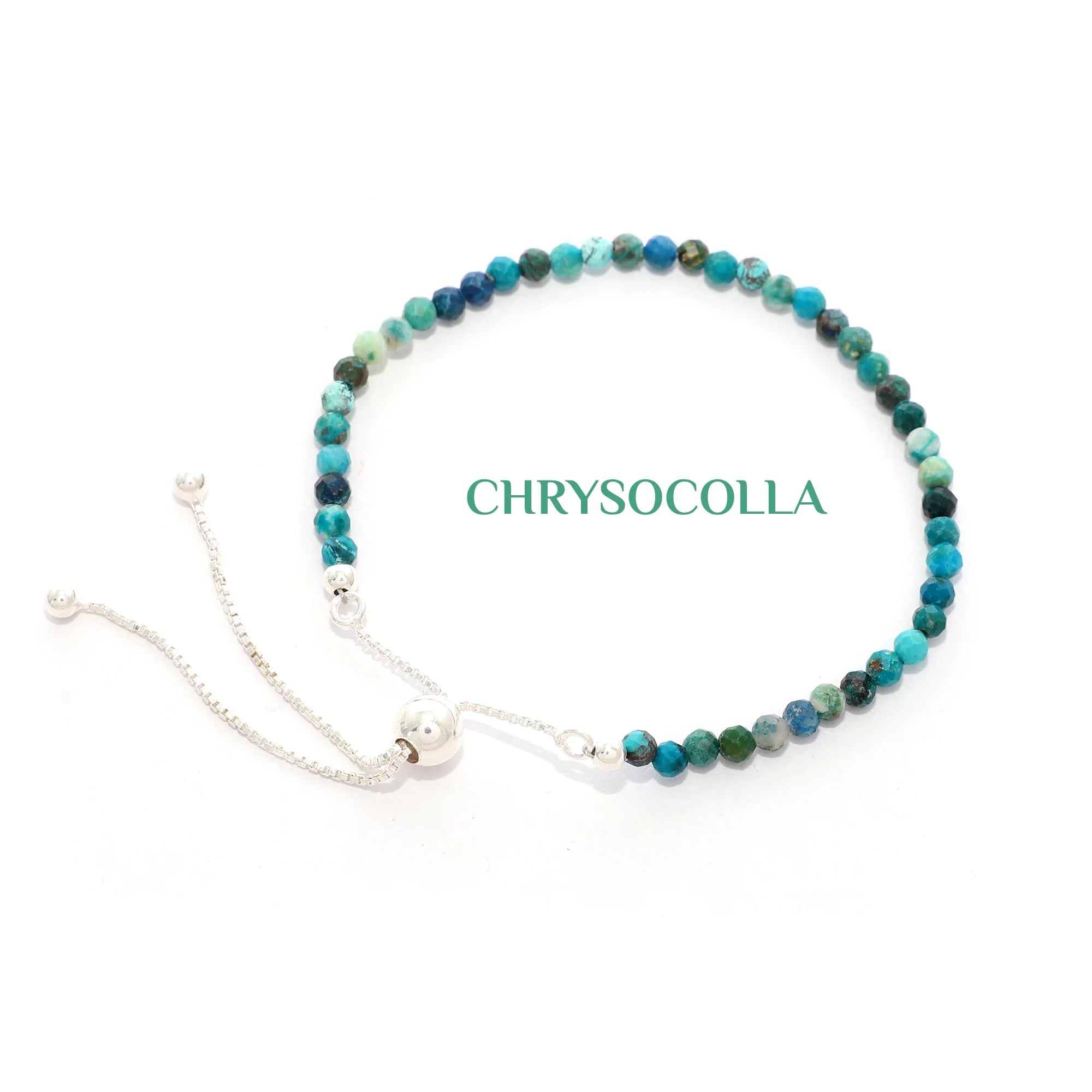 chrysocolla cut bracelet
