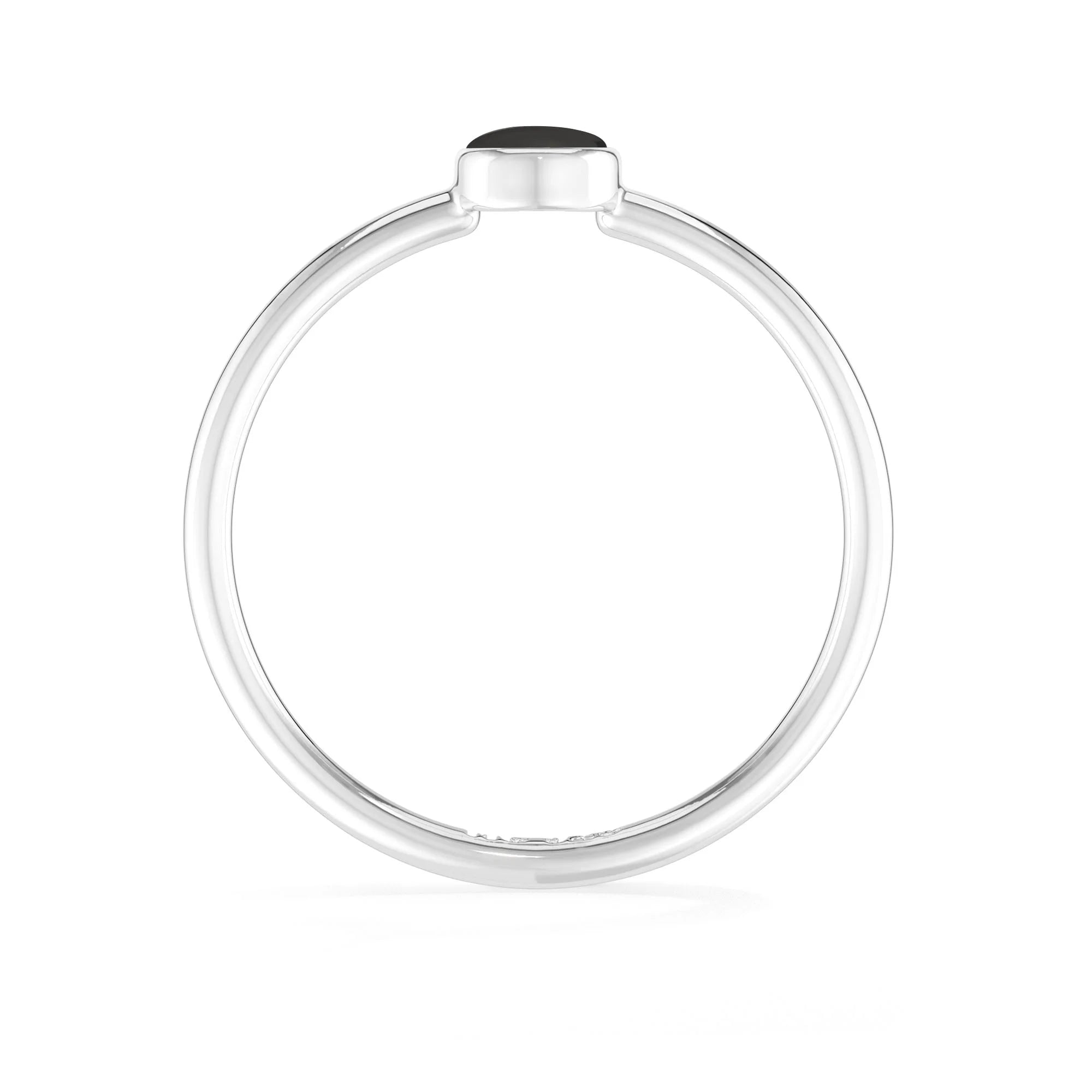 Natural Black Tourmaline Cab Ring | 925 Sterling Silver | Bezel Set | Pack of 12