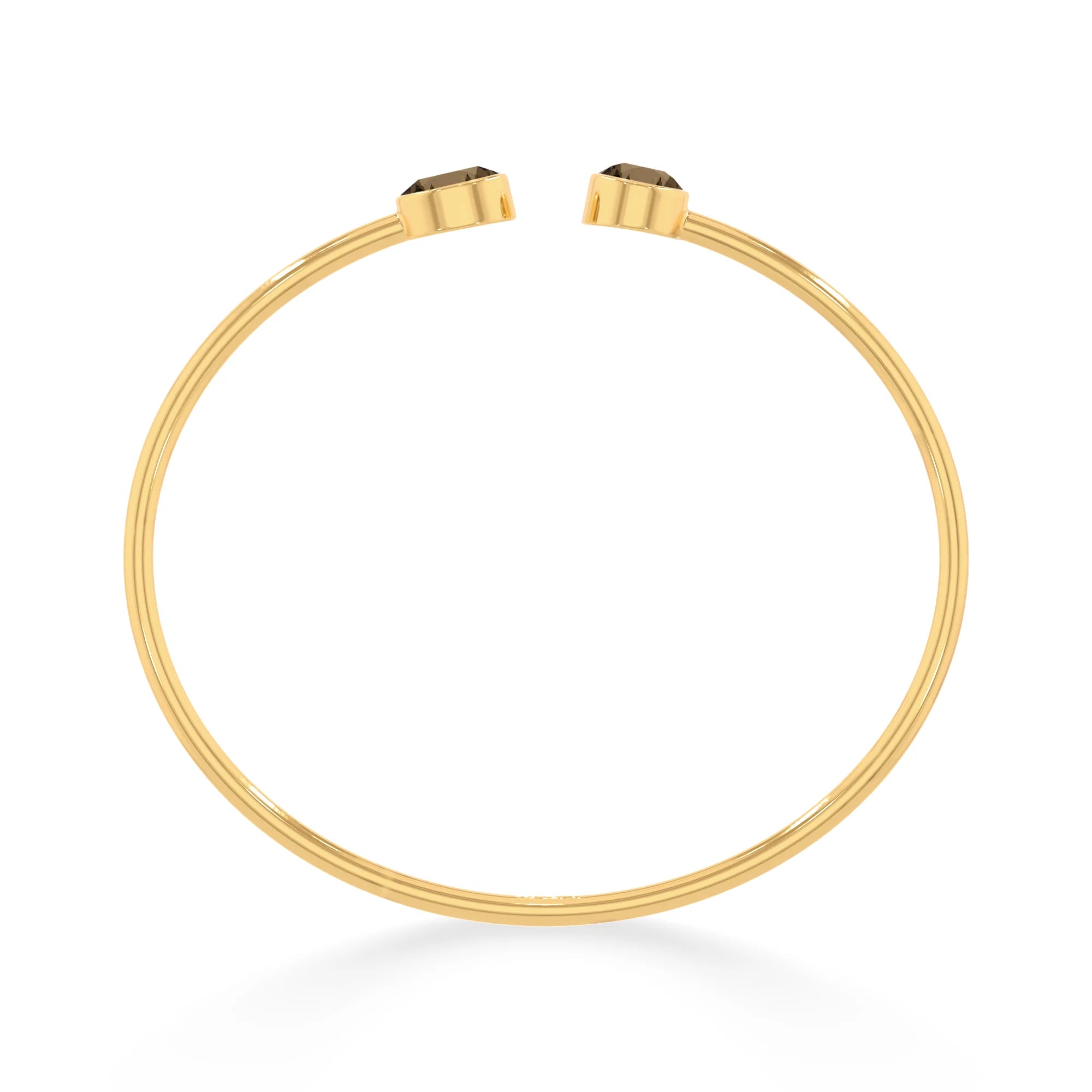 smoky quartz cut bracelet