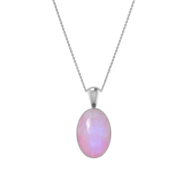 pink moonstone pendant