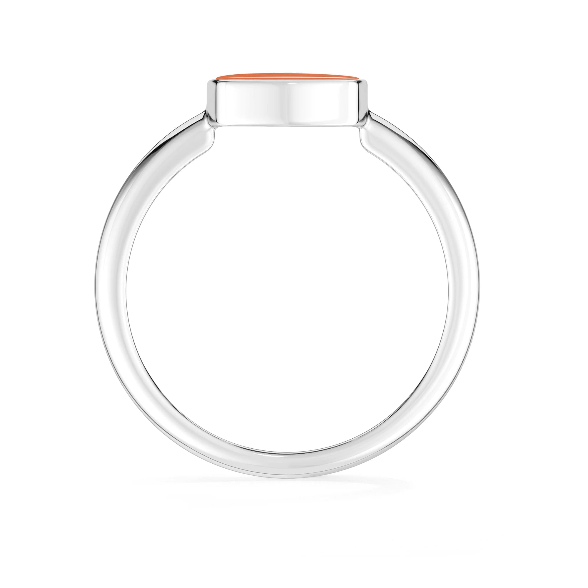 carnelian bezel-set ring
