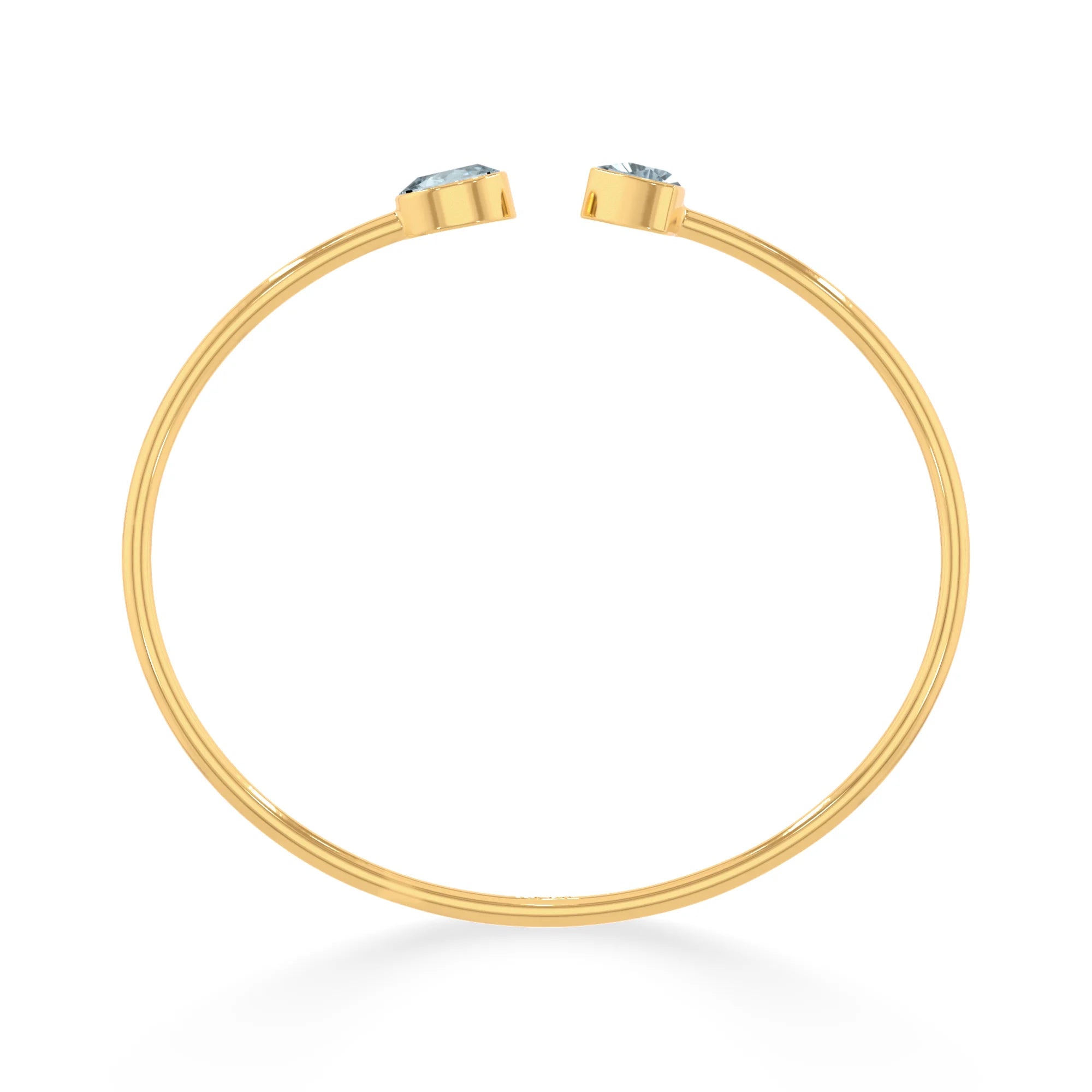 aquamarine cut bracelet