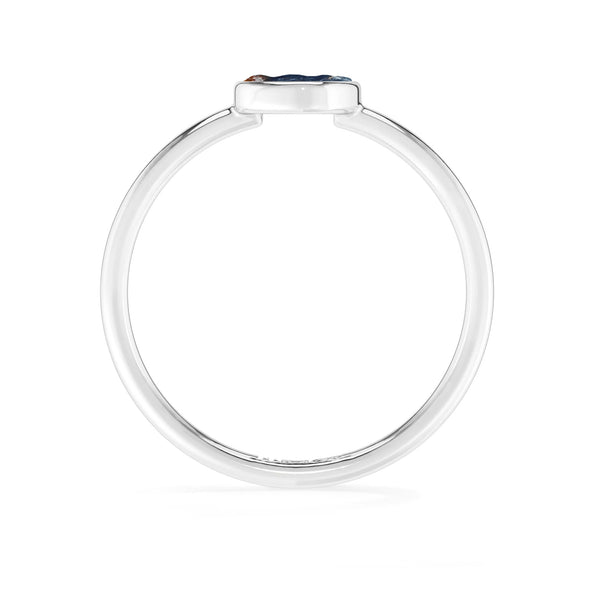 pietersite stackable bezel-set ring