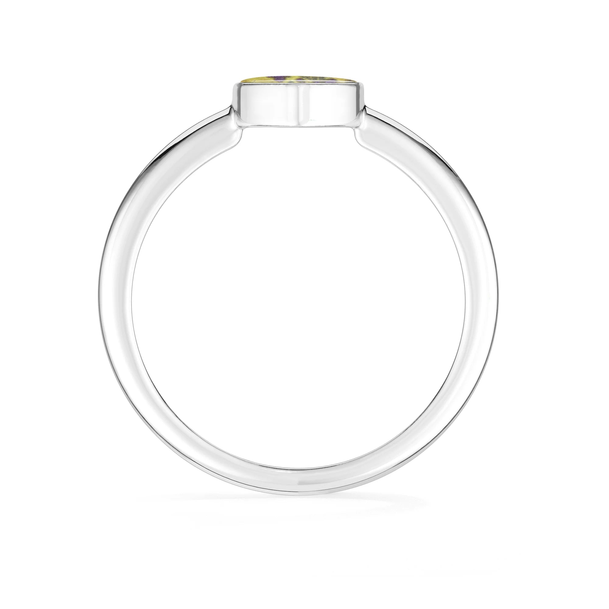 stichitite bezel-set ring