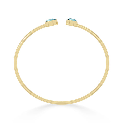 paraiba apatite cut bracelet