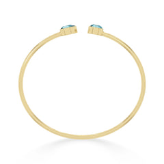 paraiba apatite cut bracelet