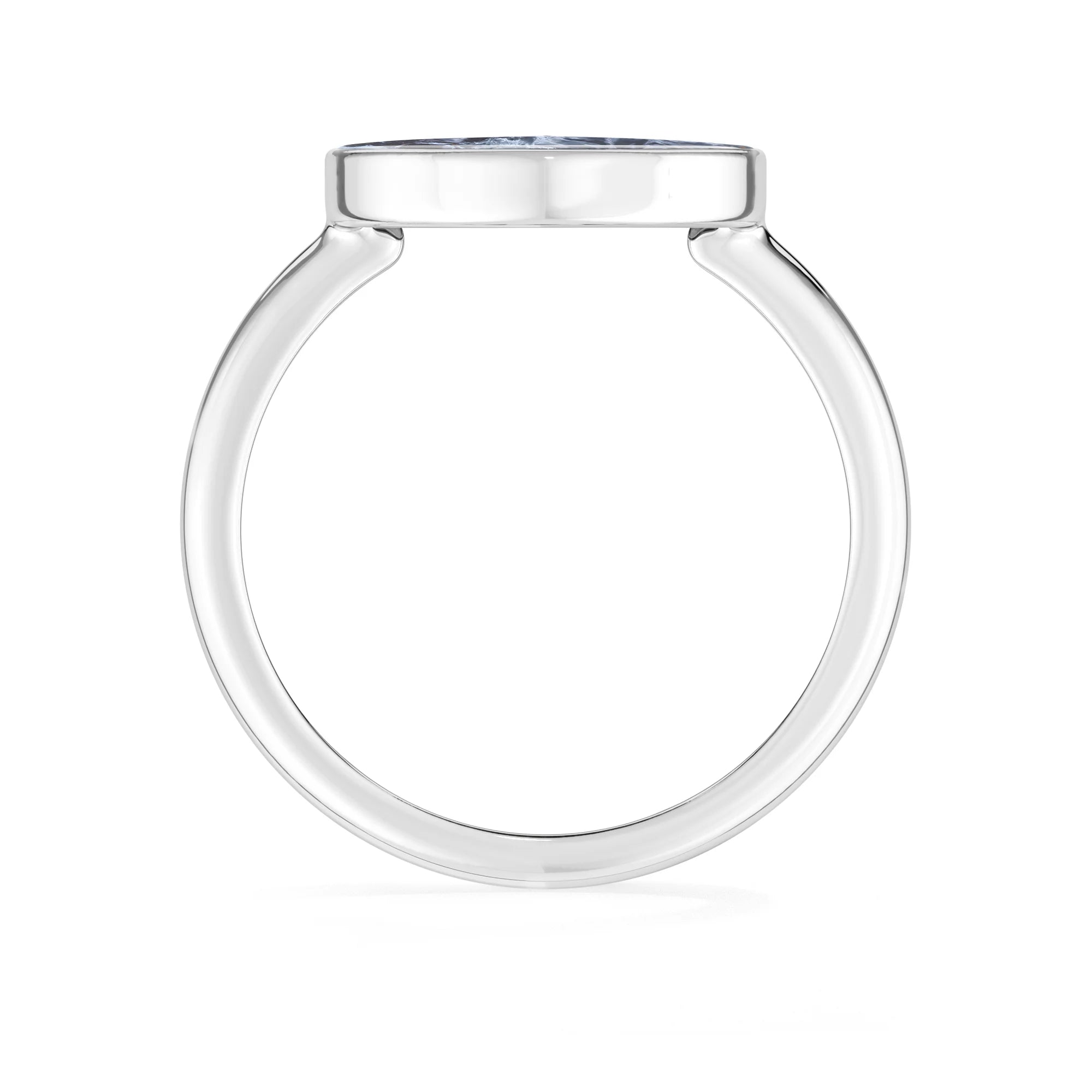 pietersite bezel-set ring