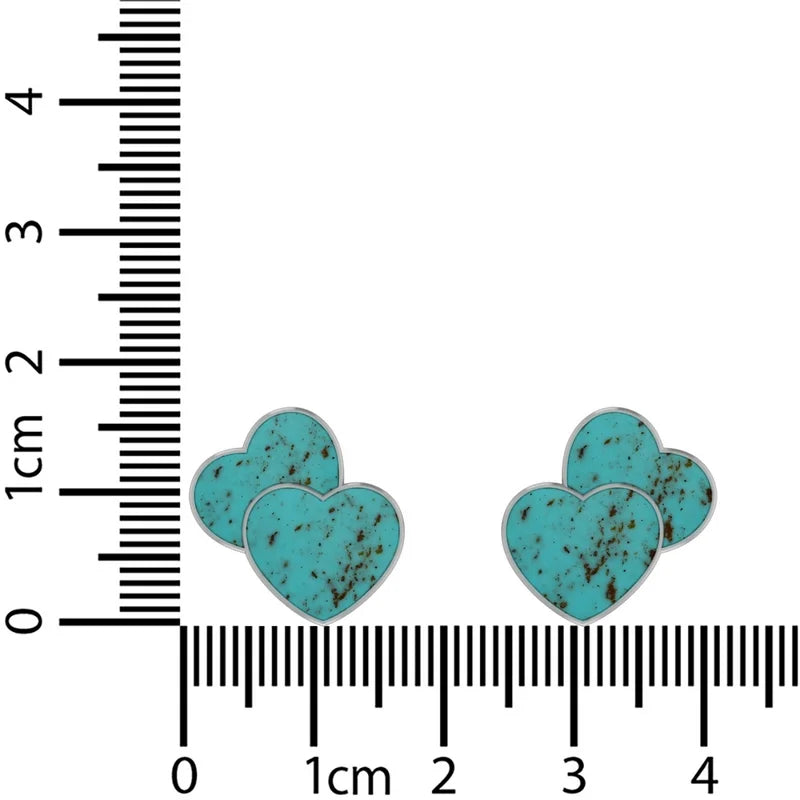 turquoise slice earrings