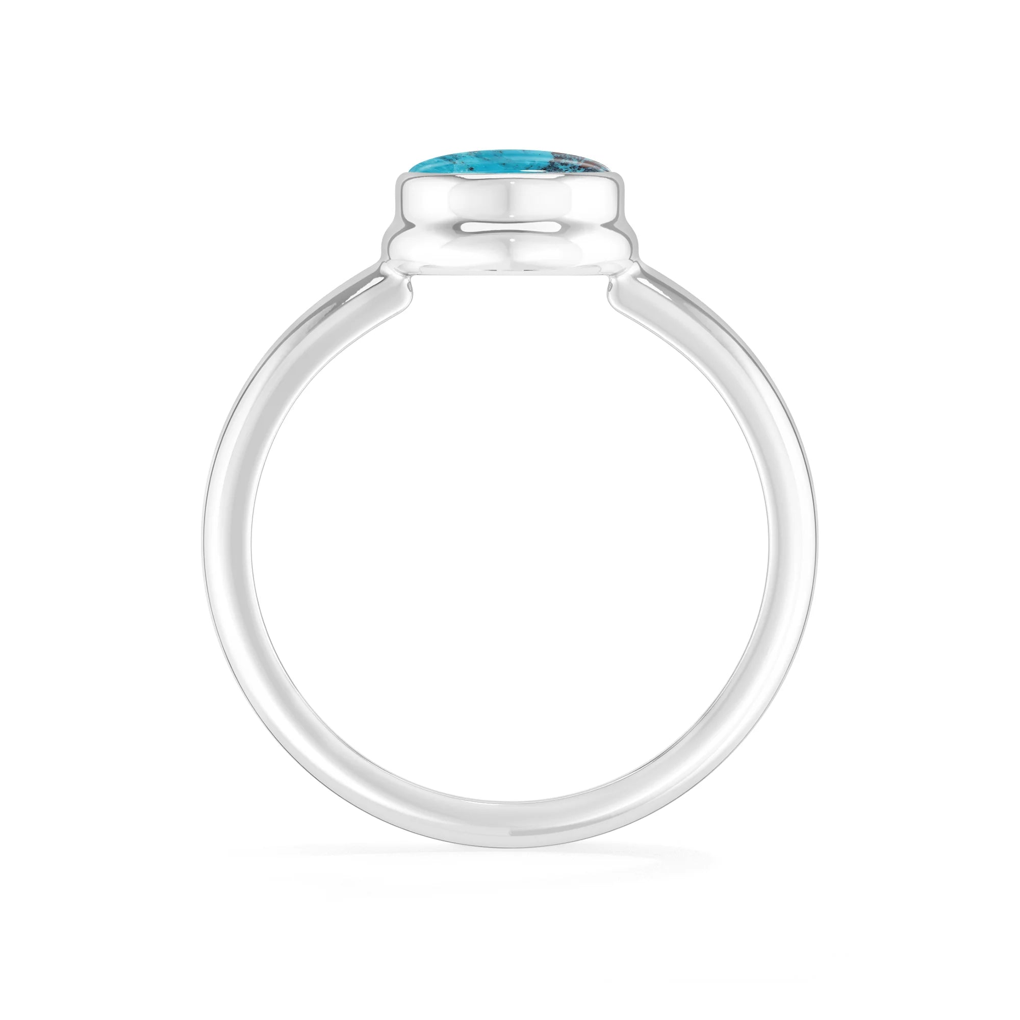 shattuckite bezel-set ring