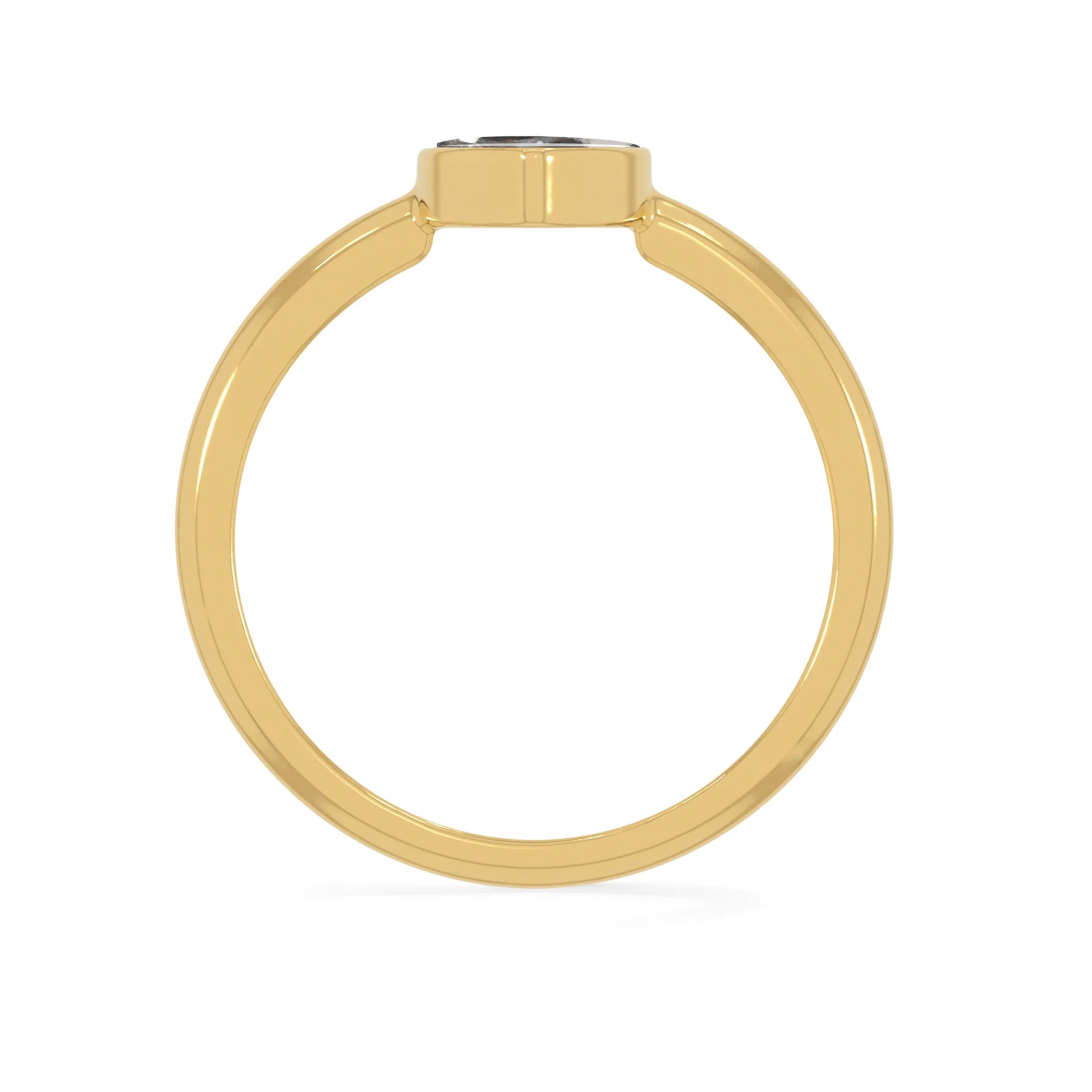 white-buffalo bezel-set ring