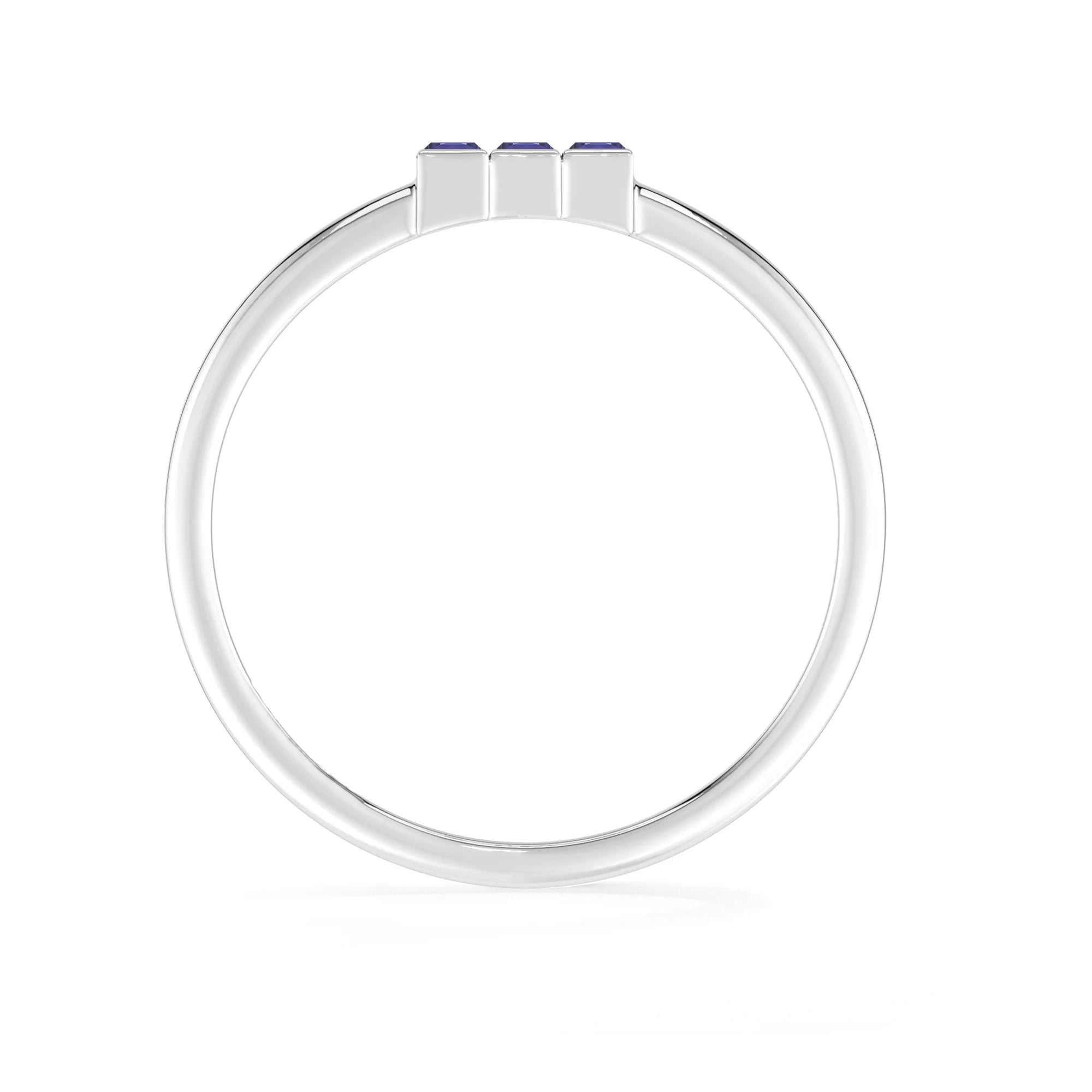iolite stackable prong-set ring
