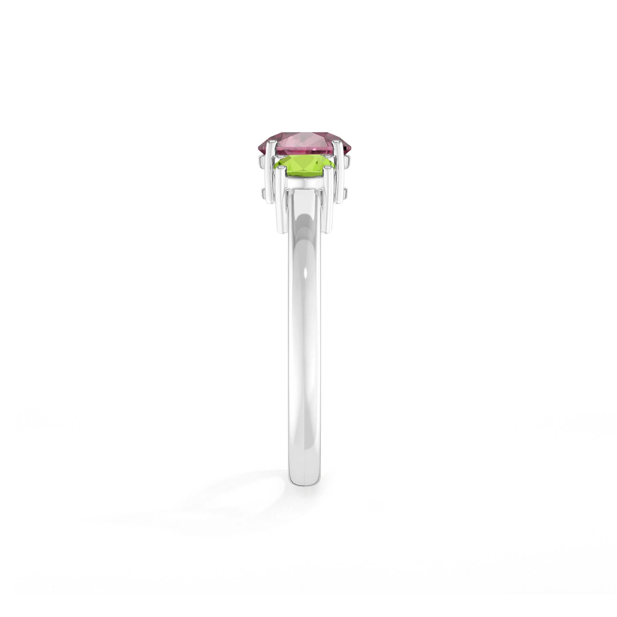 natural pink tourmaline ring