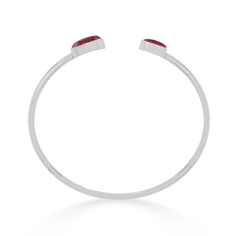 pink tourmaline twister bracelet