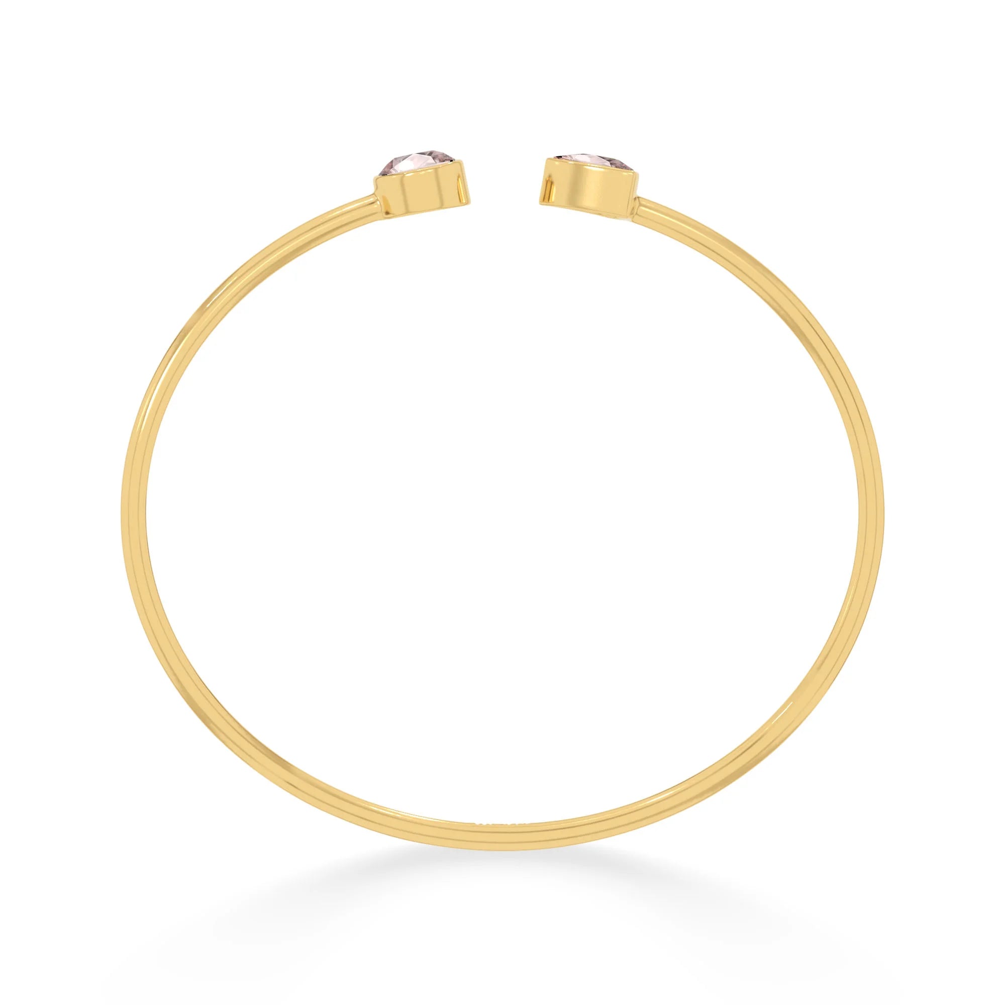 rose quartz cut bracelet