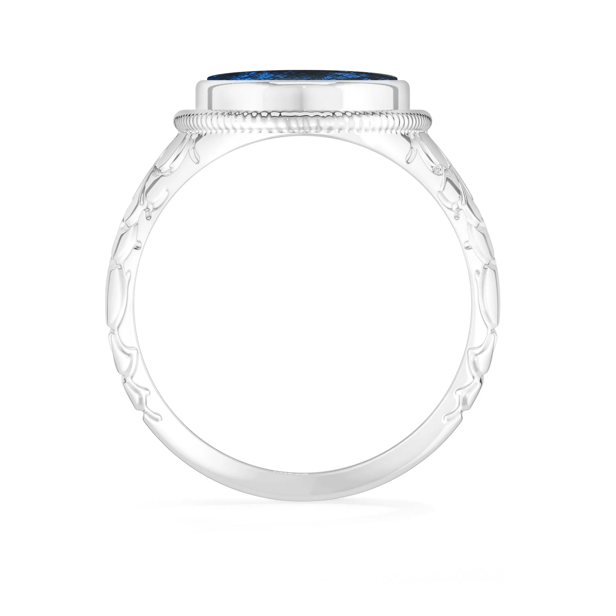 labradorite bezel-set ring