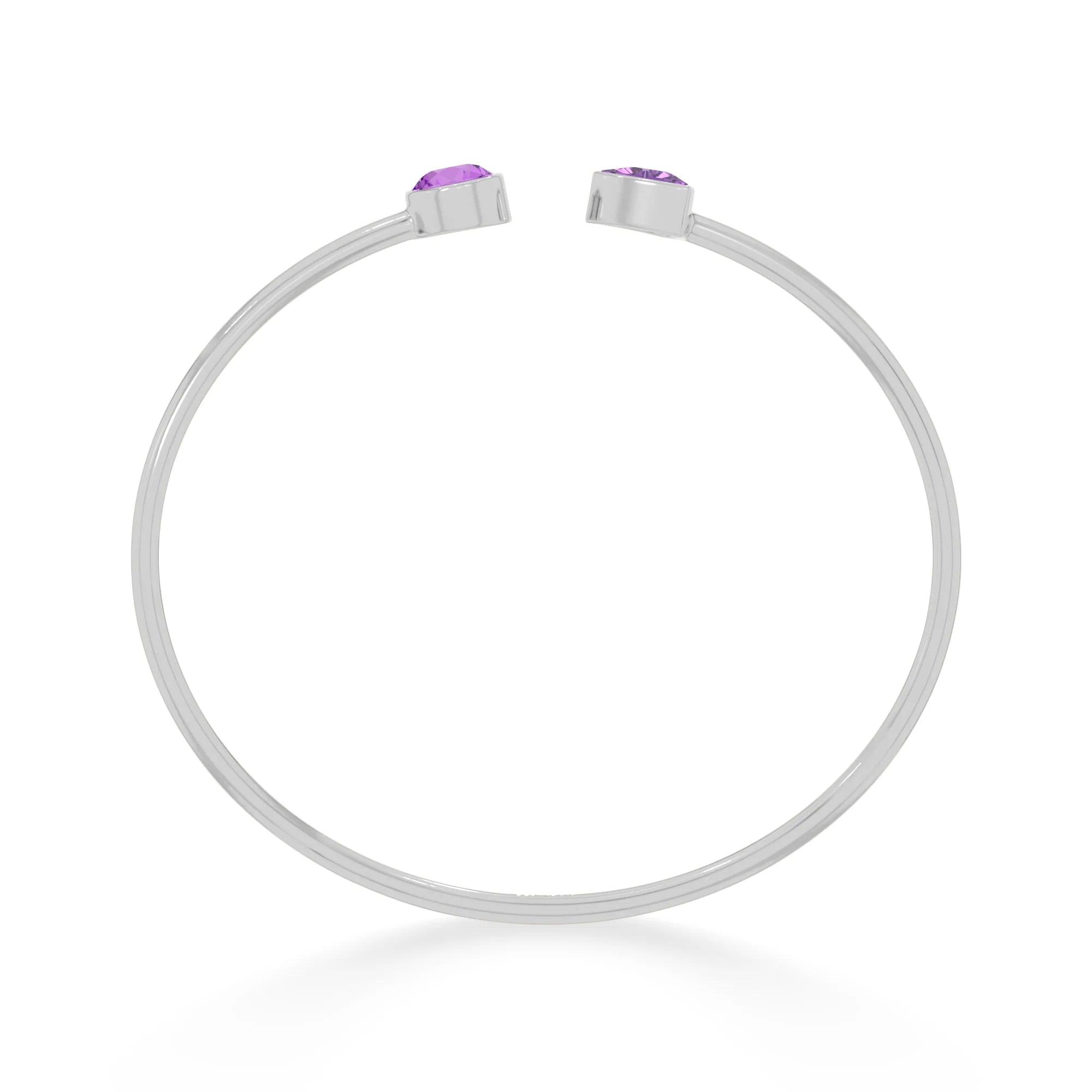amethyst cut bracelet