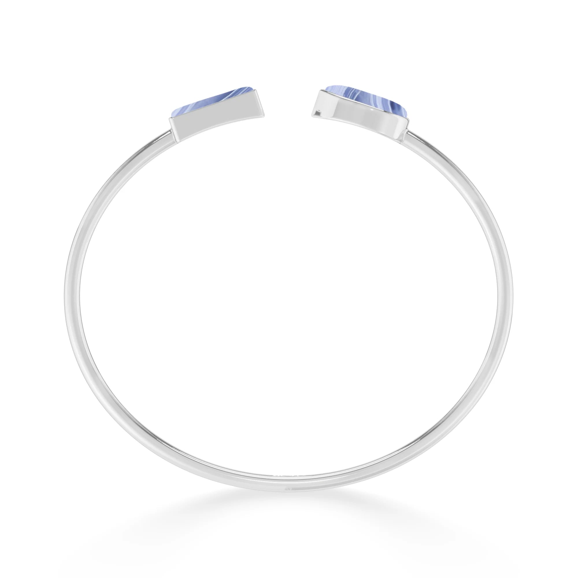 blue lace agate cab bracelet