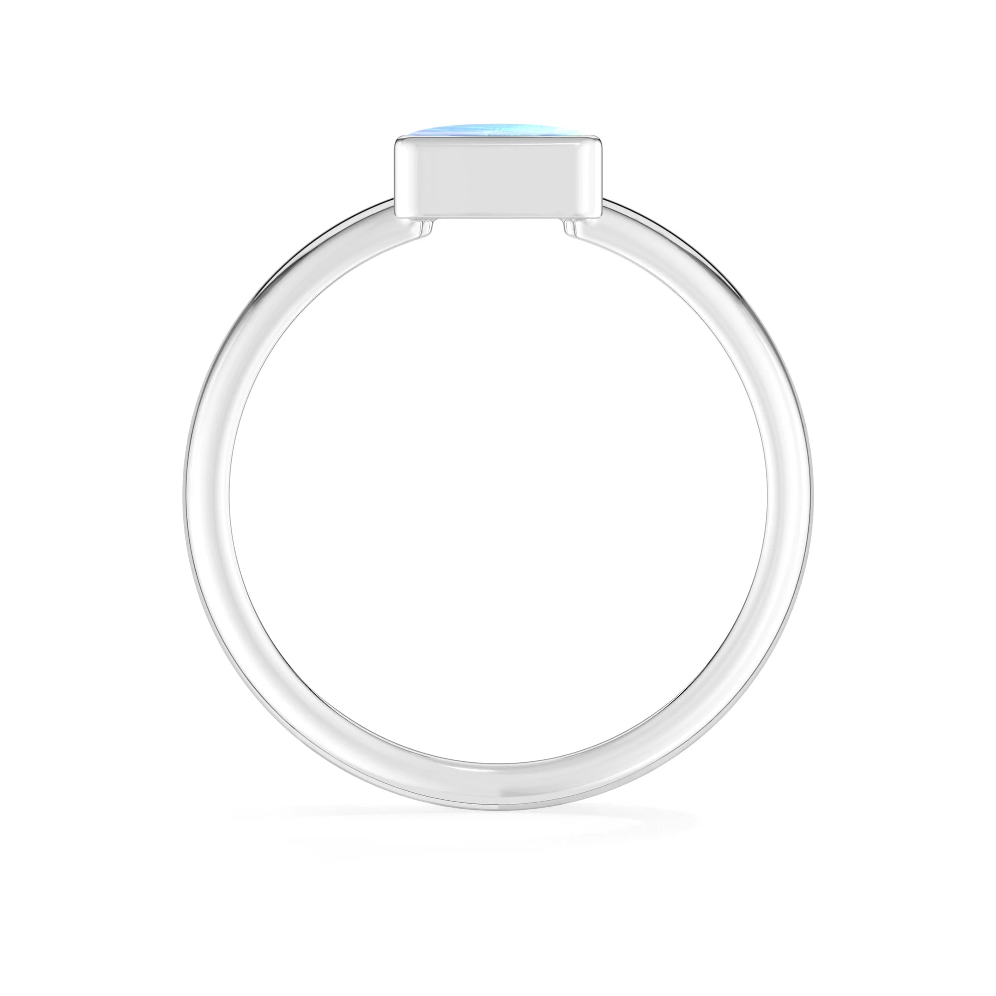 purple-moonstone bezel-set ring