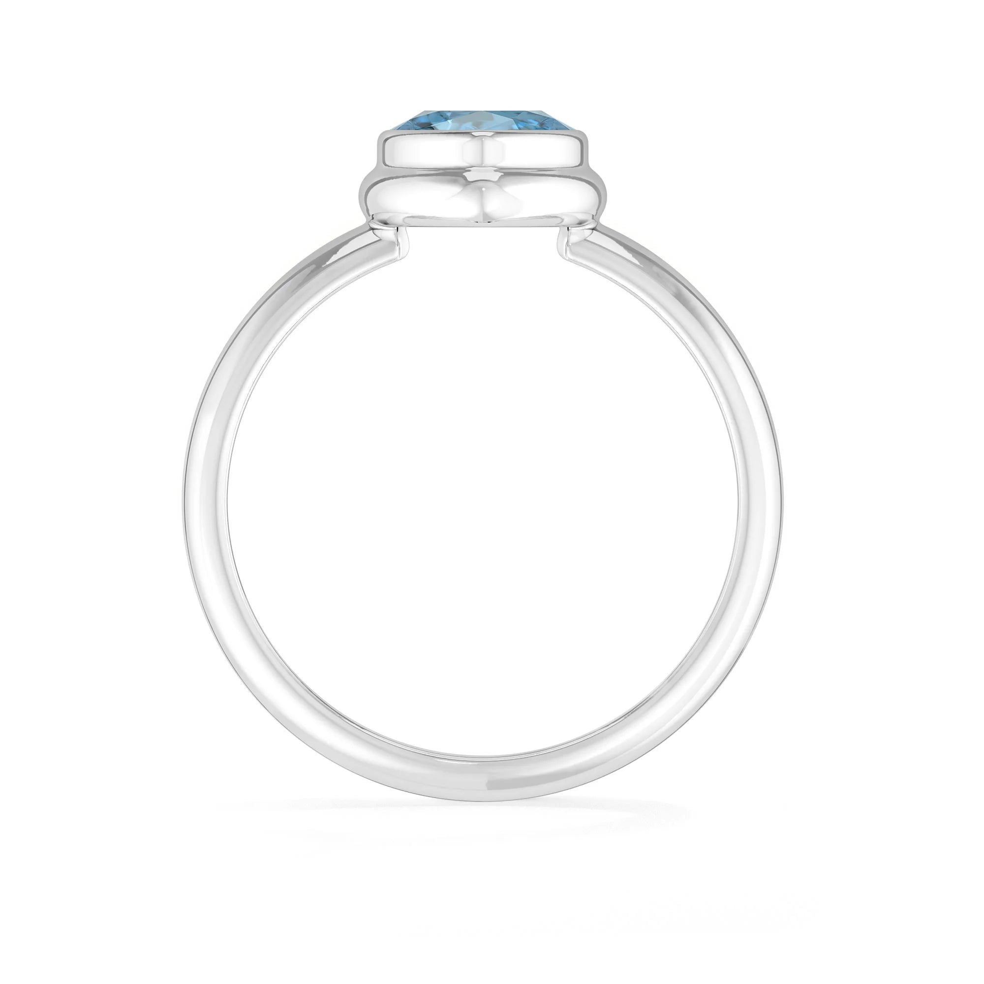 swiss blue topaz bezel-set ring