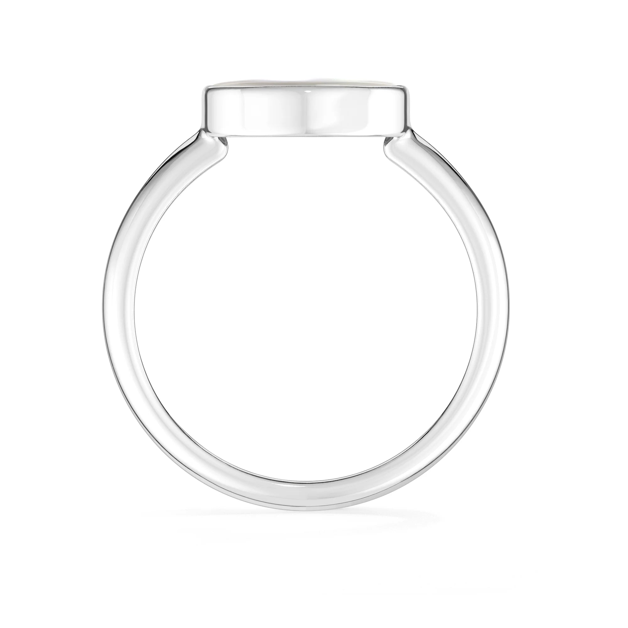 pearl bezel-set ring