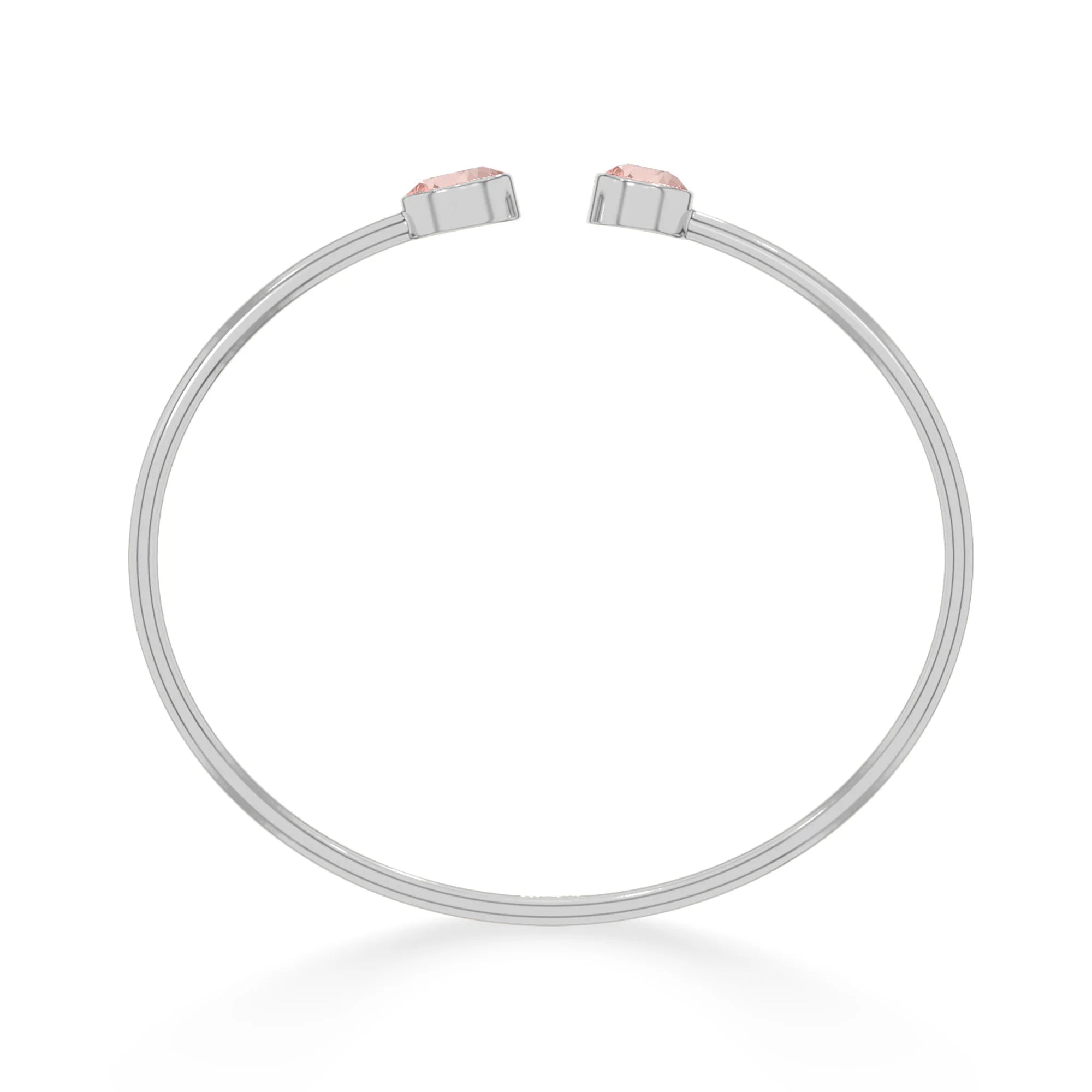 morganite cut bracelet