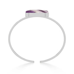 chevron amethyst rough bracelet