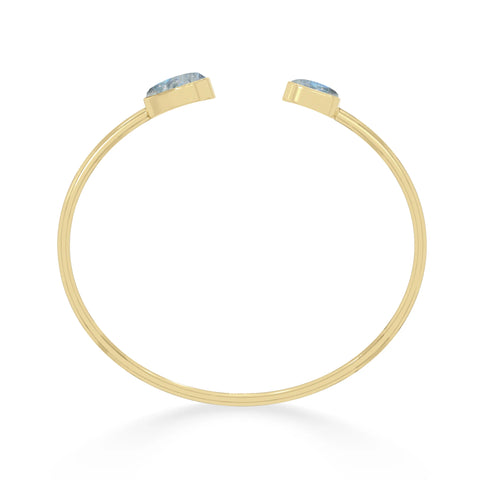 rainbow moonstone twister bracelet