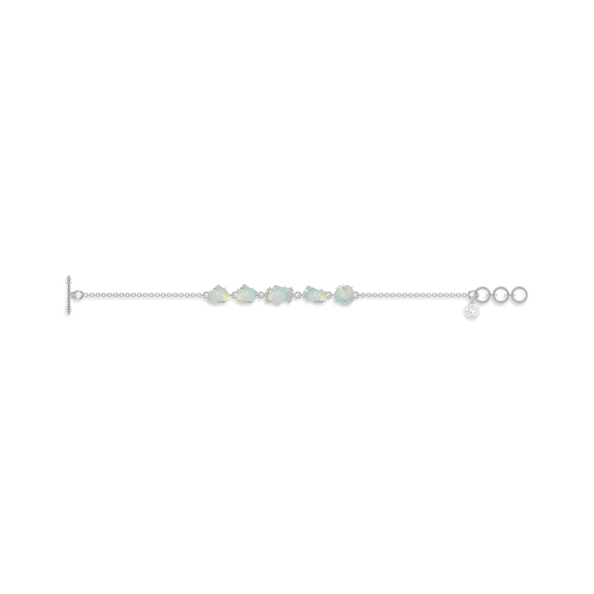 ethiopian opal rough bracelet